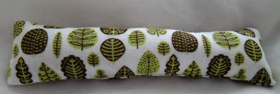 1/12th Scale Dolls House Seat Pad Leaf Pattern in Shades of Green